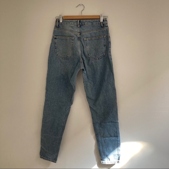 Topshop mom jeans with double rip W26 - Picture 7 of 9